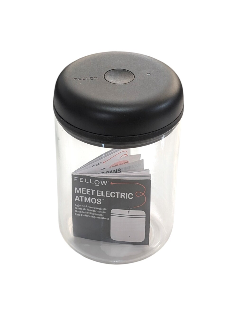 Fellow Electric Atmos Vacuum Canister 1.2L Matte Black Coffee Storage No USB-C
